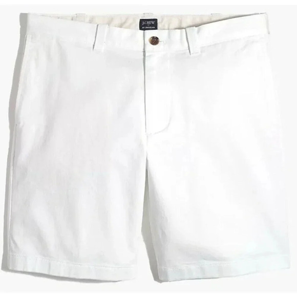NWT - J.Crew Men's 9" Stretch Chino Short, White, 35 Waist - Picture 2 of 9